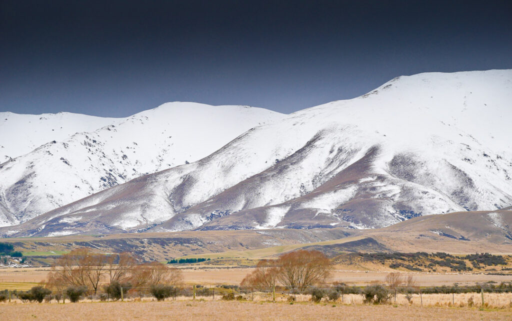 Winter on Hawkdun Mountains, Maniototo, Central Otago, New Zealand