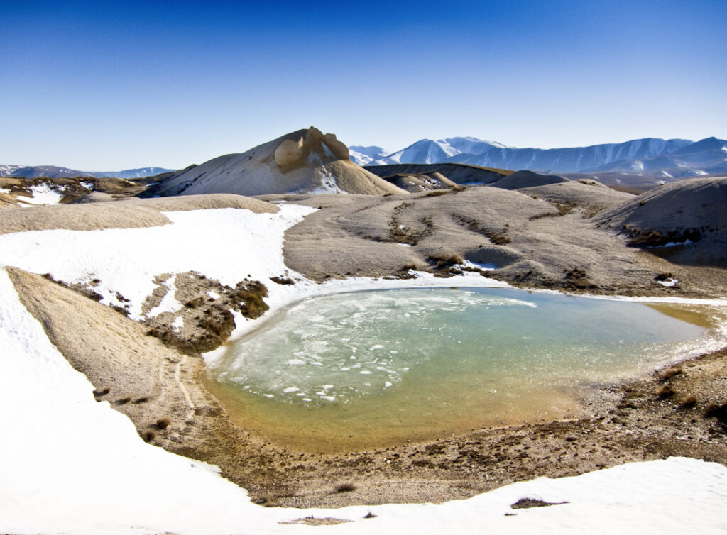Buster Diggings. Historic gold mining area Central Otago, New Zealand