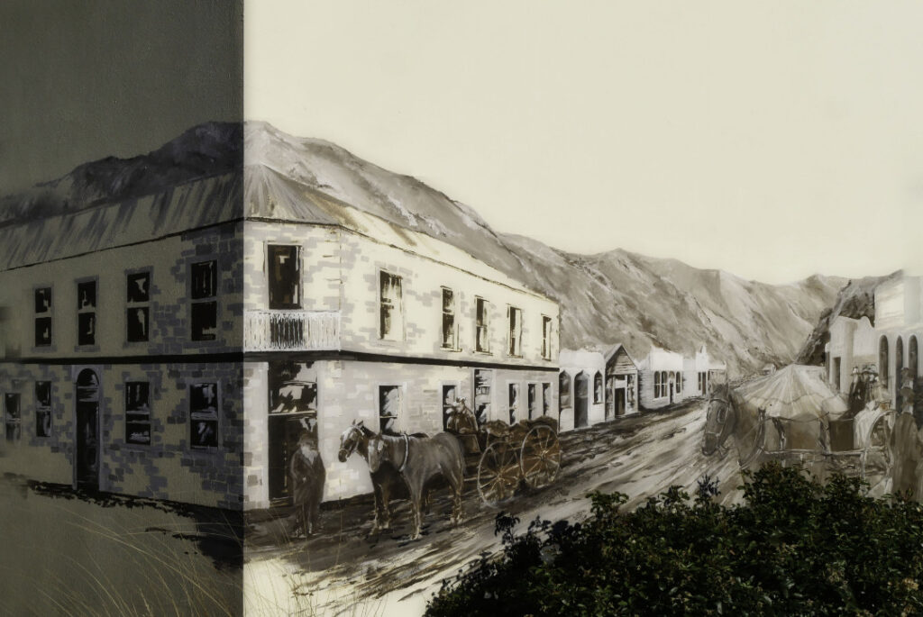 Mural Clyde museum Central Otago New Zealand