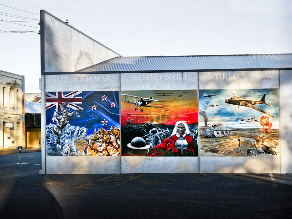 mural in Gore Southland New Zealand