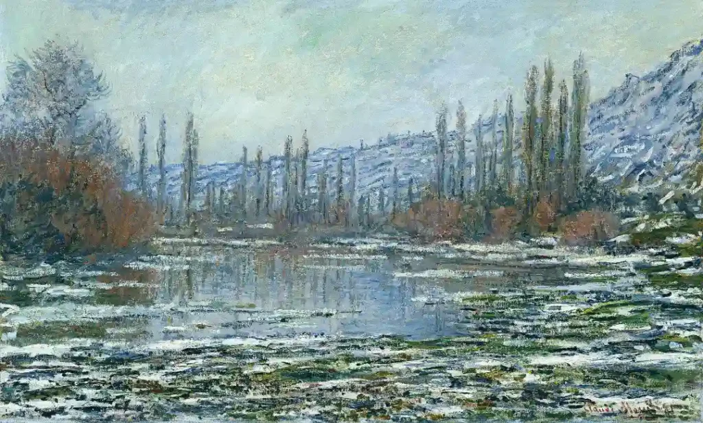 Monet's The Thaw at Vétheuil,